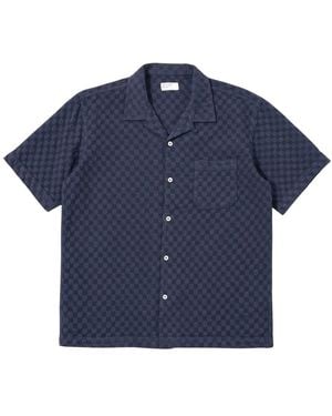 Universal Works Short Sleeve Shirts - Blu