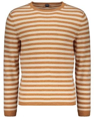Fedeli Round-Neck Knitwear - Brown