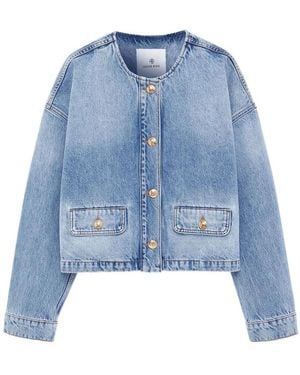 Anine Bing Denim Jackets - Blue