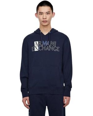 ARMANI EXCHANGE Hoodies - Blue