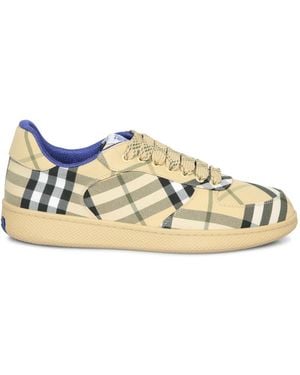Burberry Sneakers Mit Blauen Akzenten - Natur