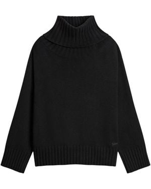 Woolrich 5Gg Cozy Woll Turtleneck - Zwart