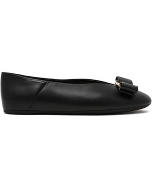 Ferragamo Vara Ballet Flats - Zwart
