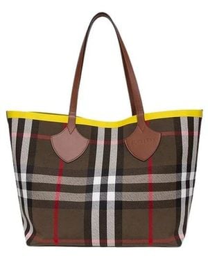 Burberry Large Check Tote - Bruin
