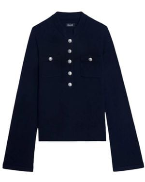 Zadig & Voltaire V-Neck Knitwear - Blauw