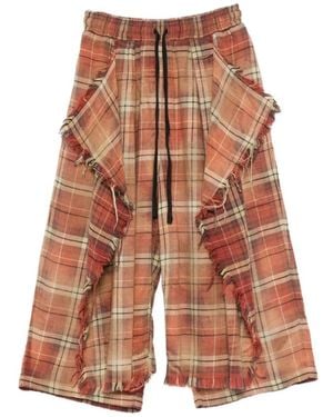 R13 Cropped Trousers - Brown