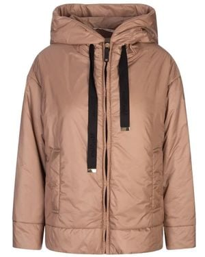 Max Mara Wasserabweisende Canvas-Steppjacke - Braun