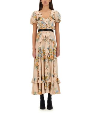 McQueen V Collar Puff Sleeve R - Metallic