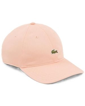 Lacoste Cotton Twill Cap - Pink