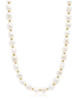 Nialaya Barockperlen-Choker - Mettallic