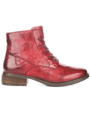 Josef Seibel Lace-Up Boots - Red