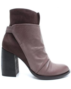 Ixos Schoenen ,Leer Enkellaarsjes - Bruin