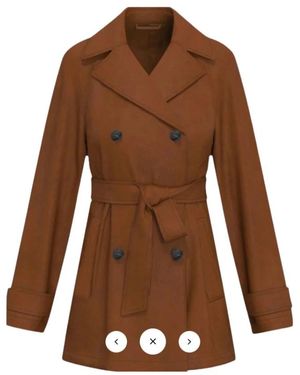 Marella Belted Coats - Marrón
