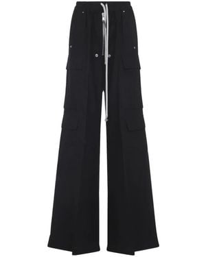 Rick Owens Wide Trousers - Negro