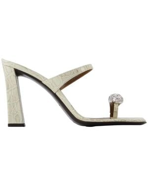 Giuseppe Zanotti Heeled Mules - Bianco
