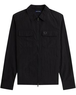 Fred Perry Light Jackets - Black