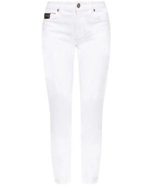 Versace Jeans Couture Jeans con logo - Bianco
