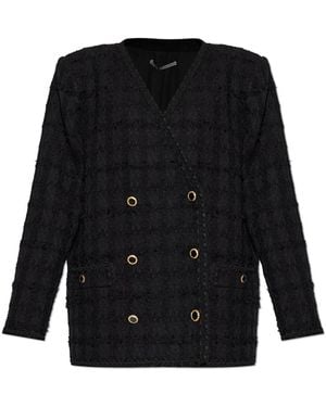 Alessandra Rich Tweed Jackets - Negro
