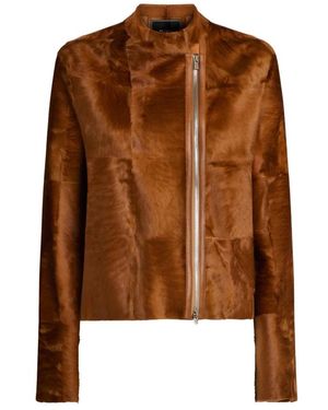 Kiton Tailored Lamsvacht Jas - Bruin