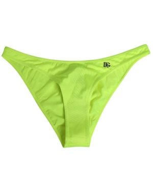 Dolce & Gabbana Neon Dg Logo Bikini Bottoms - Groen