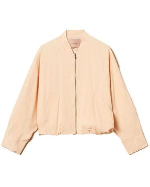 Twinset Bomberjacke Mit Kimono-Ärmeln - Natur
