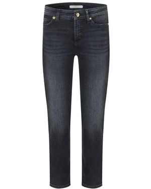 Cambio Jeans ,Zwart ,Cropped Jeans - Blauw