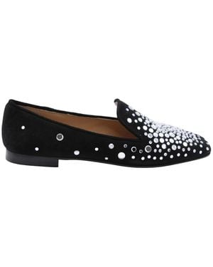 PROSPERINE® Klassische vlas loafer schuhe - Schwarz