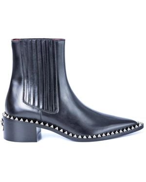 Dolce & Gabbana Botines de hombre con aplicaciones tacks - Azul