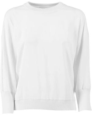 Peserico Round-Neck Knitwear - White