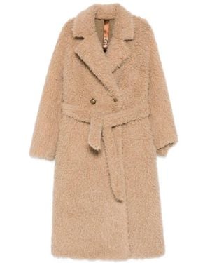 GLOX Belted Coats - Natural