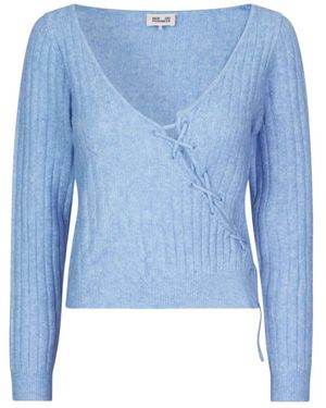 Baum und Pferdgarten V-Neck Knitwear - Blu