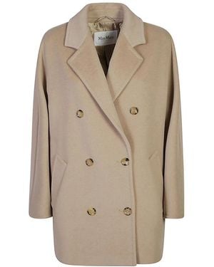 Max Mara Double-Breasted Coats - Neutro