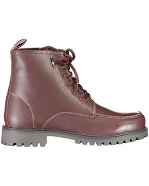 U.S. POLO ASSN. Roter Leder Herrenstiefel - Braun