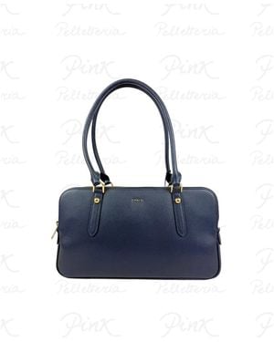Furla Tassen ,Blauw ,Leer Giulia M Boston Tas