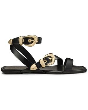 Stuart Weitzman Flat Sandals - Negro
