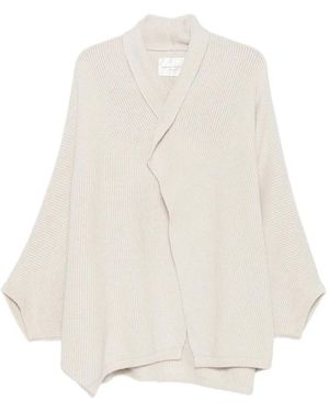 Roberto Collina Merino-Cardigan Mit Schalkragen - Natur