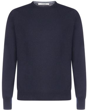 D4.0 Round-Neck Knitwear - Blue