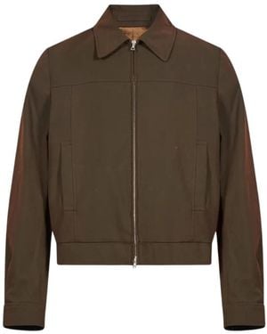 Dries Van Noten Jassen ,Bruin ,Wol Bosier.W. Jas - Groen
