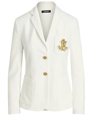 Ralph Lauren Jassen ,Wit ,Katoen Witte Blazer