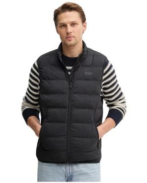 Guess Jassen ,Zwart ,Polyester Gewatteerd Vest
