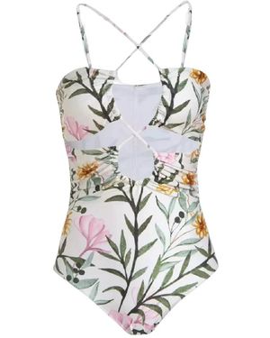 PATBO Jasmine Bikini Met Veterdetails - Wit