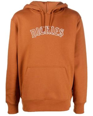 Dickies Hoodies & Sweatvesten ,Bruin ,Katoen Union Springs Hoodie - Oranje