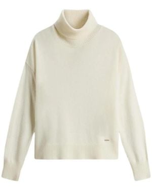 Woolrich Turtlenecks - Blanc