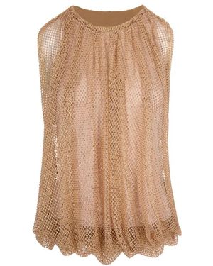 Sportmax Sleeveless Tops - Brown