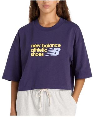New Balance T-Shirts - Azul