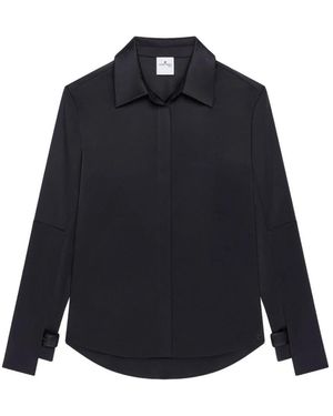Courreges Satijnen Blouse - Blauw