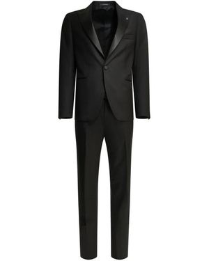 Tagliatore Virgin Wool Tuxedo - Zwart