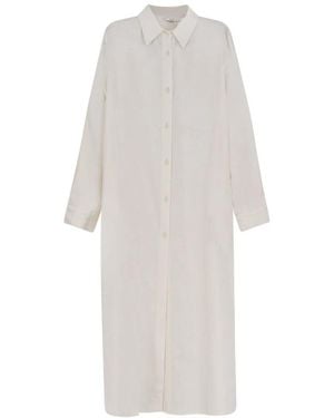 Hevò Shirt Dresses - White