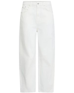 Ichi Cropped Jeans - Bianco