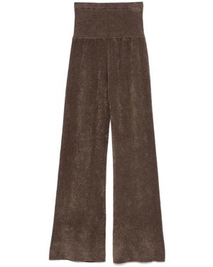 AYA MUSE Wide Trousers - Marrone